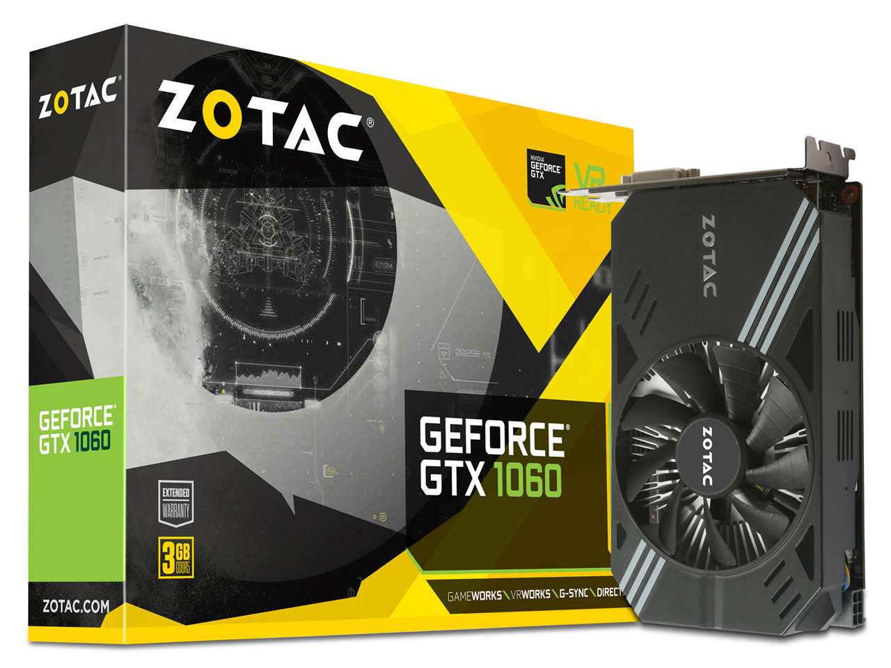 ZOTAC GeForce GTX 1060 Mini 3GB ZT-P10610A-10L [PCIExp 3GB] �̐��i�摜