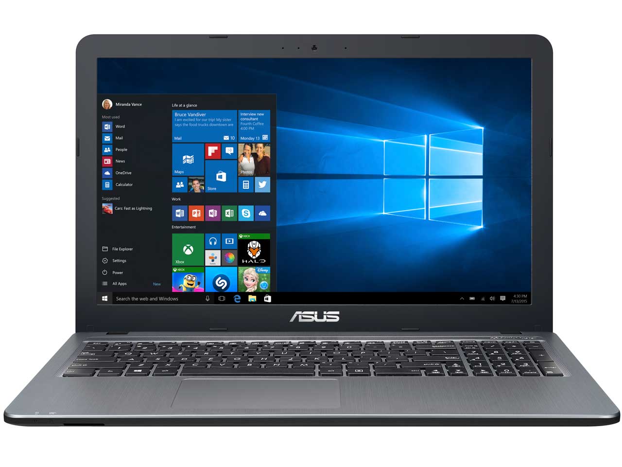 ASUS VivoBook X540LA X540LA-HSILVER [�V���o�[�O���f�B�G���g]