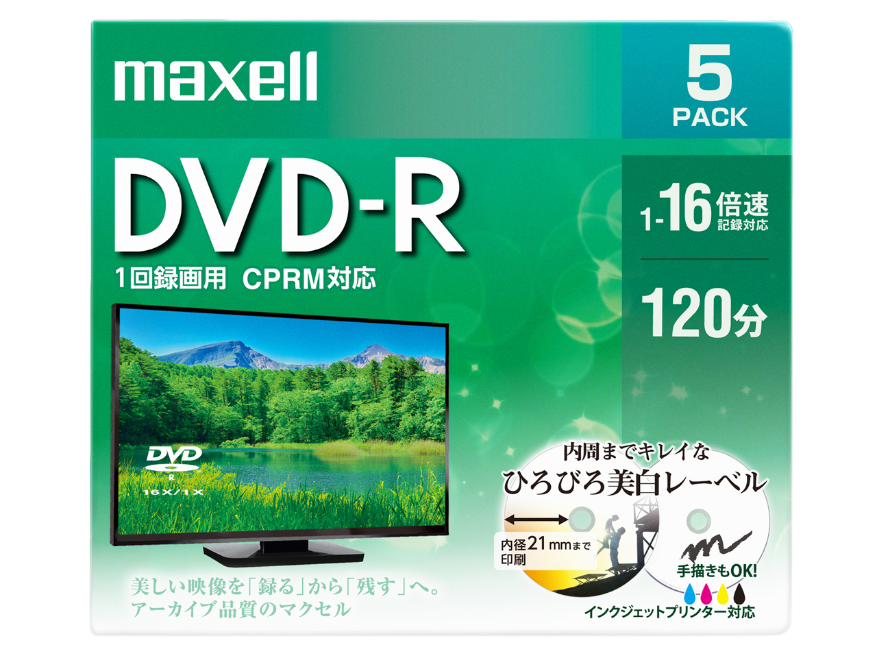 DRD120WPE.5S [DVD-R 16�{�� 5���g]