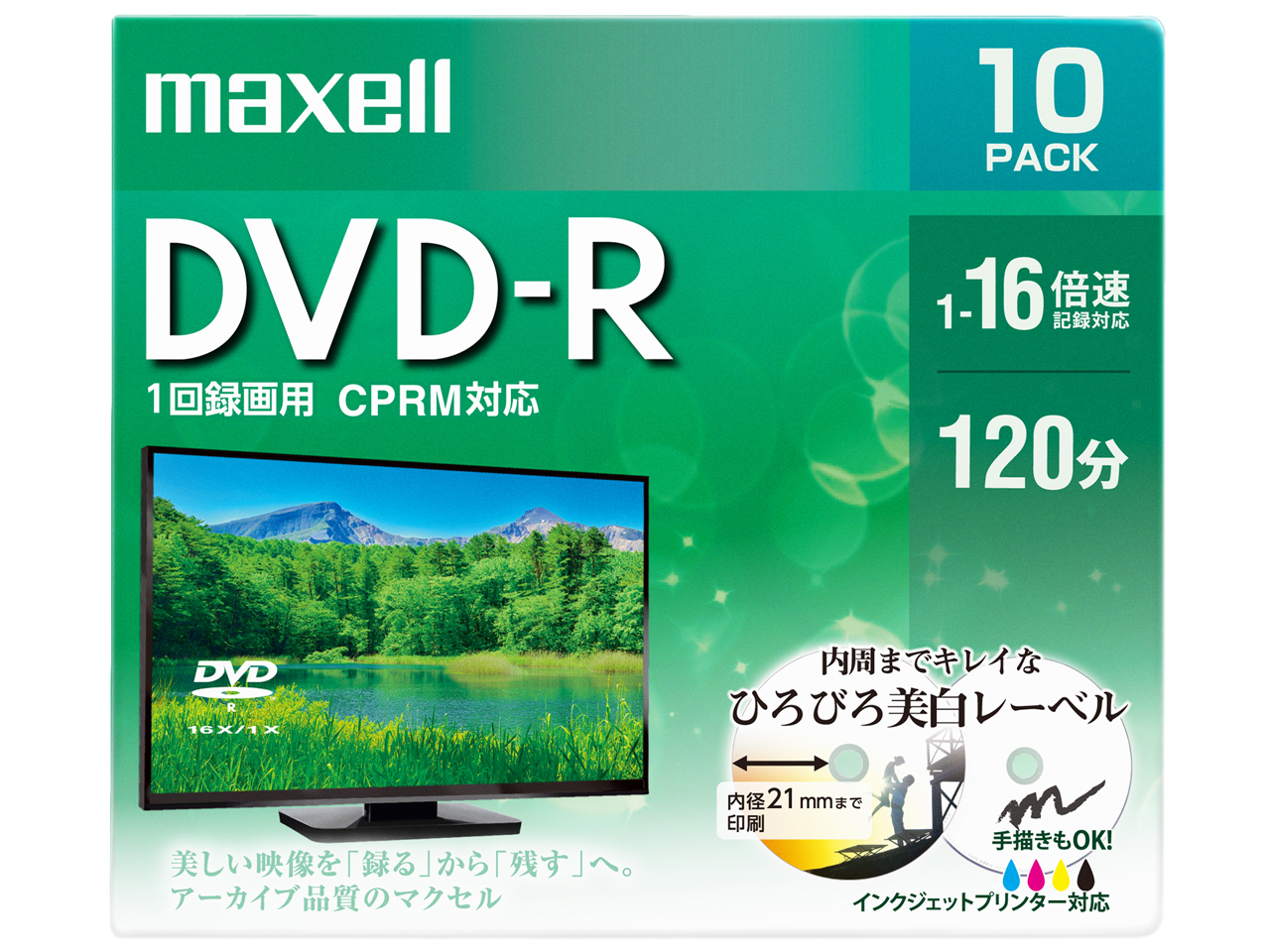 DRD120WPE.10S [DVD-R 16�{�� 10���g]