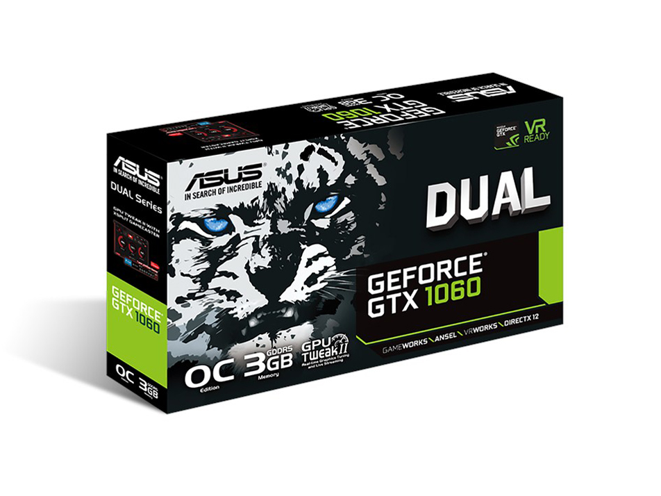 DUAL-GTX1060-O3G [PCIExp 3GB]