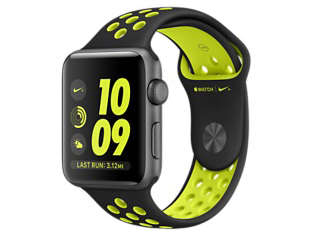 Apple - アップルウォッチ 45/44/42mm用 アンスラサイト/ブラックNikeバンド Apple Apple Watch Nike+ 42mm MQ1M2J/A [アンスラサイト