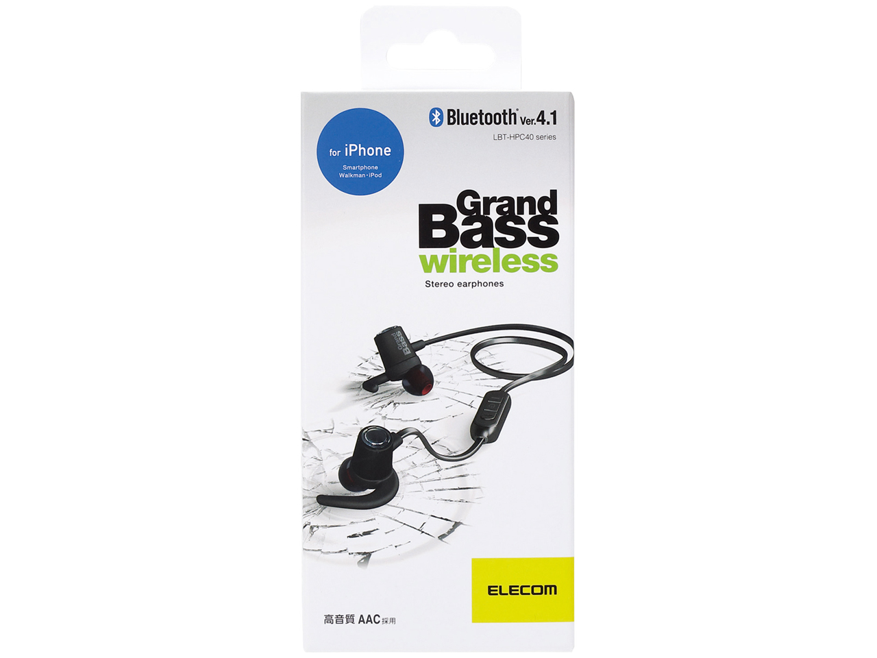 GrandBass wireless LBT-HPC40MPBK [�u���b�N]