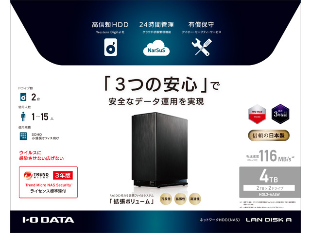 LAN DISK A HDL2-AA4W