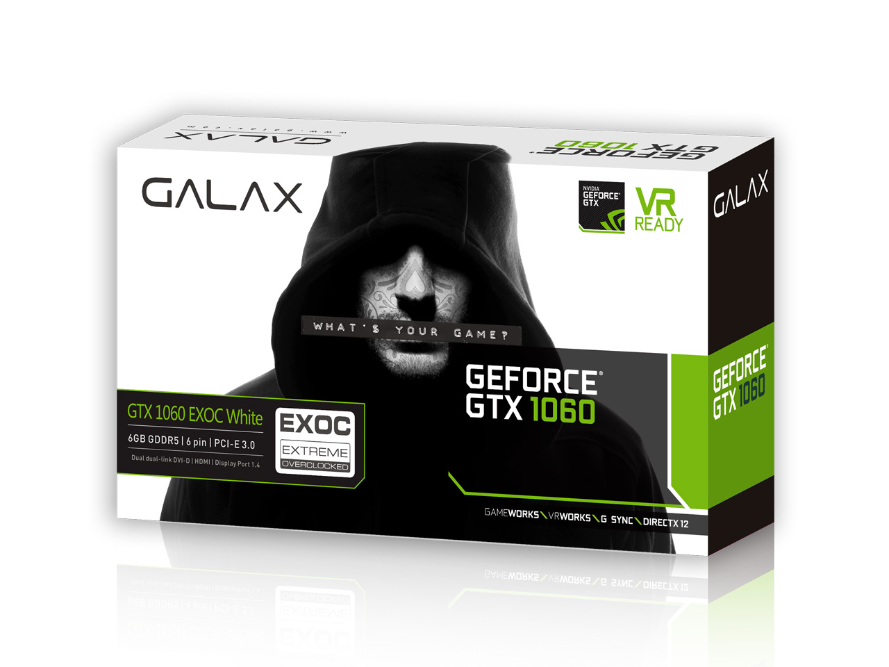 GALAX GF PGTX1060/6GD5 EXOC WHITE [PCIExp 6GB]
