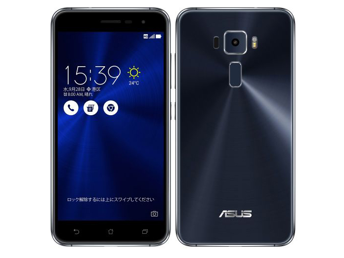 ZenFone 3 ZE520KL-BK32S3 SIM�t���[ [�T�t�@�C�A�u���b�N] �̐��i�摜