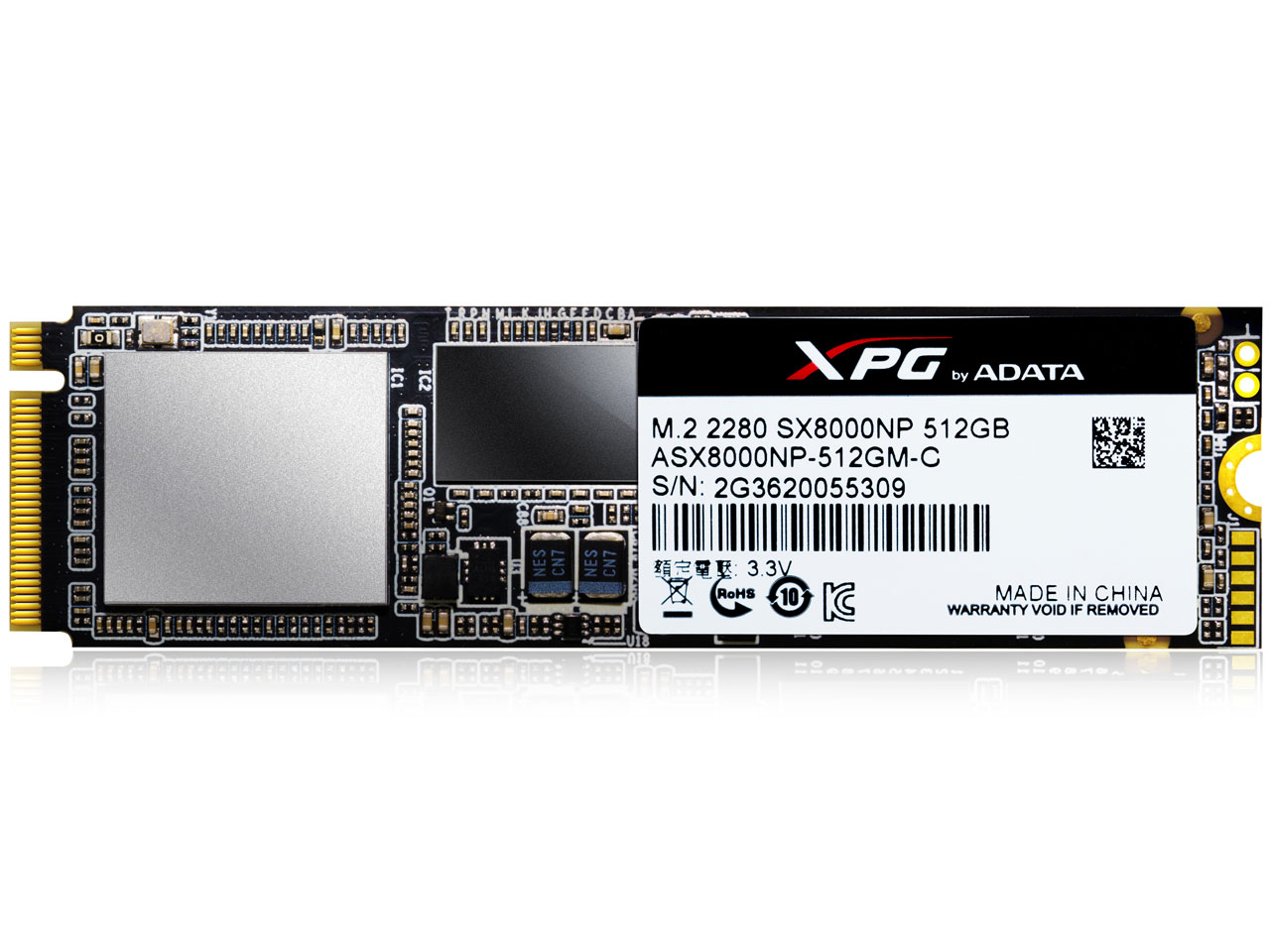XPG SX8000 ASX8000NP-512GM-C �̐��i�摜