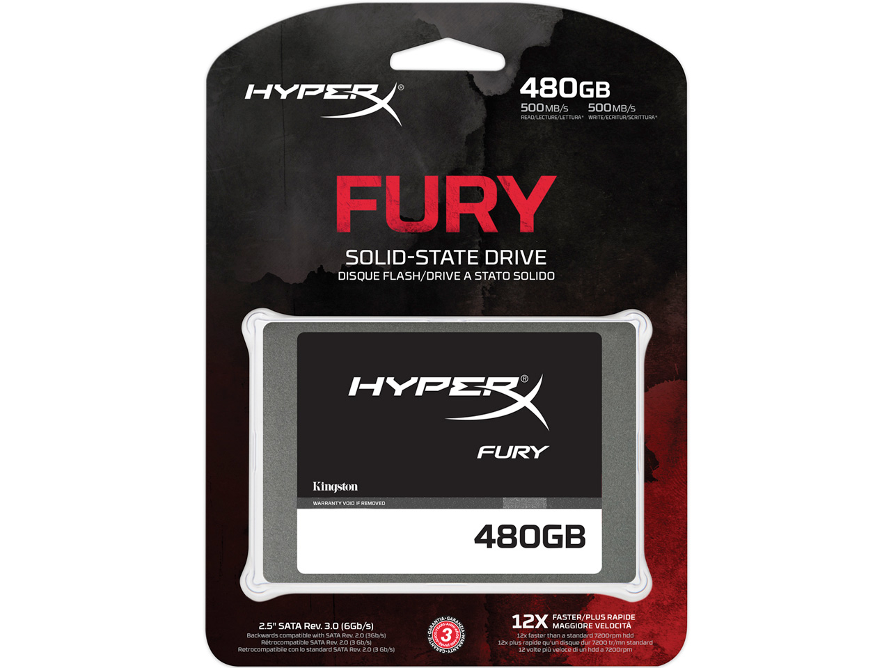 HyperX FURY SSD SHFS37A/480G