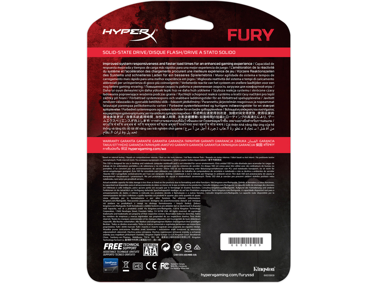HyperX FURY SSD SHFS37A/480G