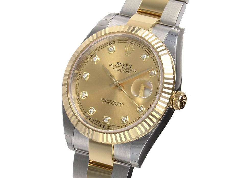 デイトジャスト 126333G [10Pダイヤ オイスターブレスレット シャンパン]