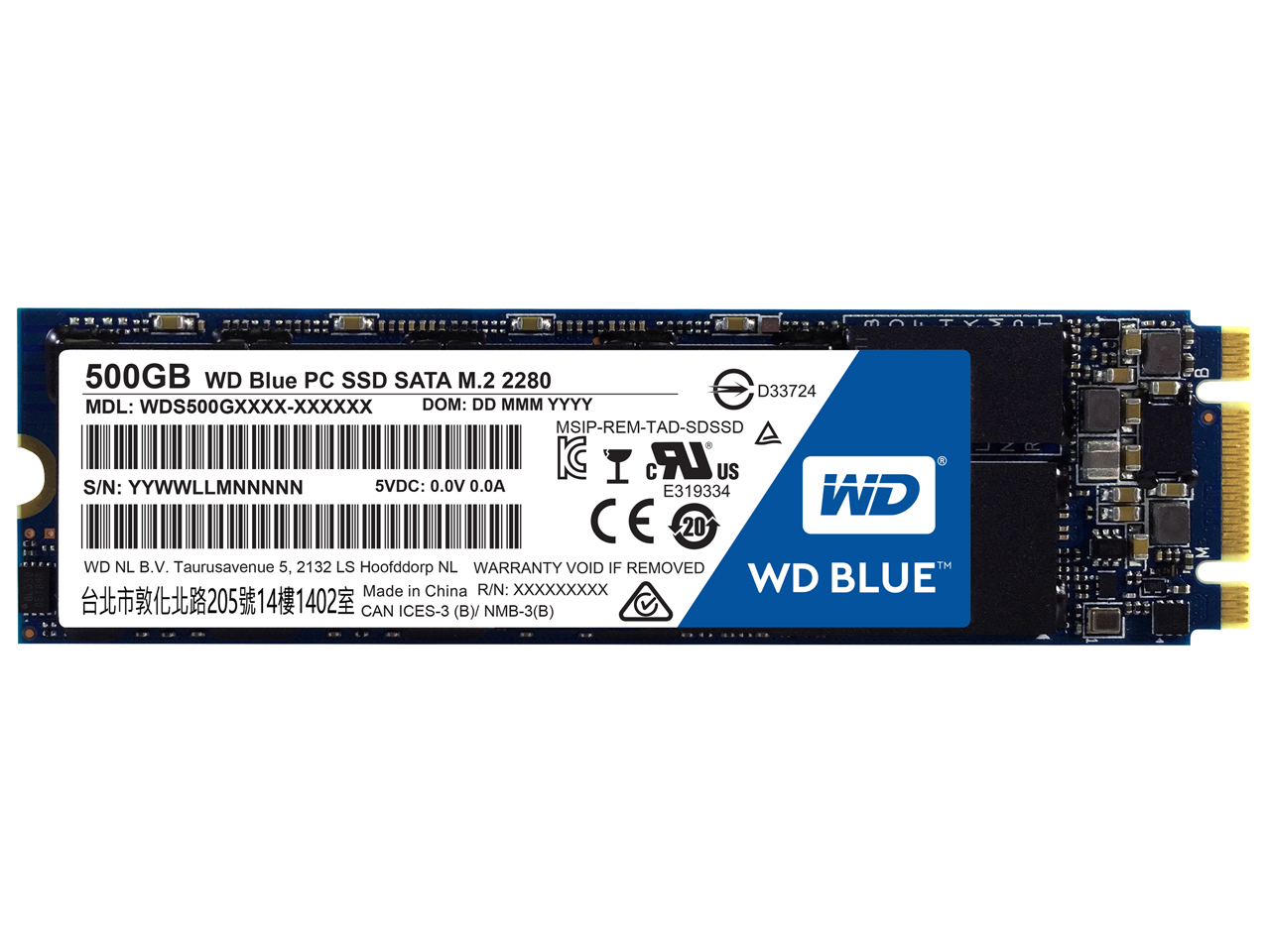 WD Blue WDS500G1B0B �̐��i�摜
