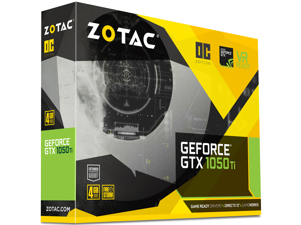 ZOTAC GeForce GTX 1050 Ti 4GB OC ZT-P10510B-10L [PCIExp 4GB]