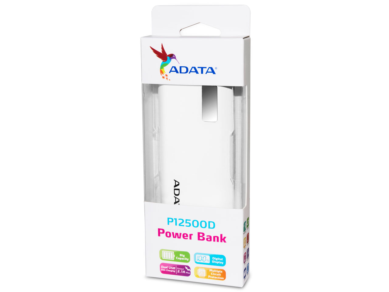 Power Bank AP12500D-DGT-5V-CWH [�z���C�g]