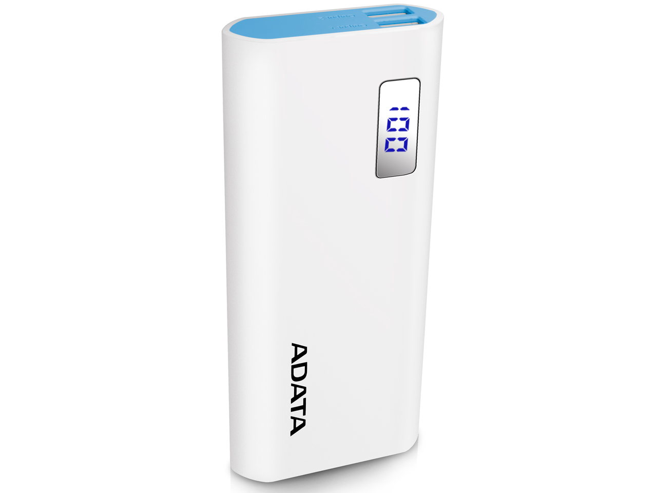 ADATA Power Bank AP12500D-DGT-5V-CWH [ホワイト]