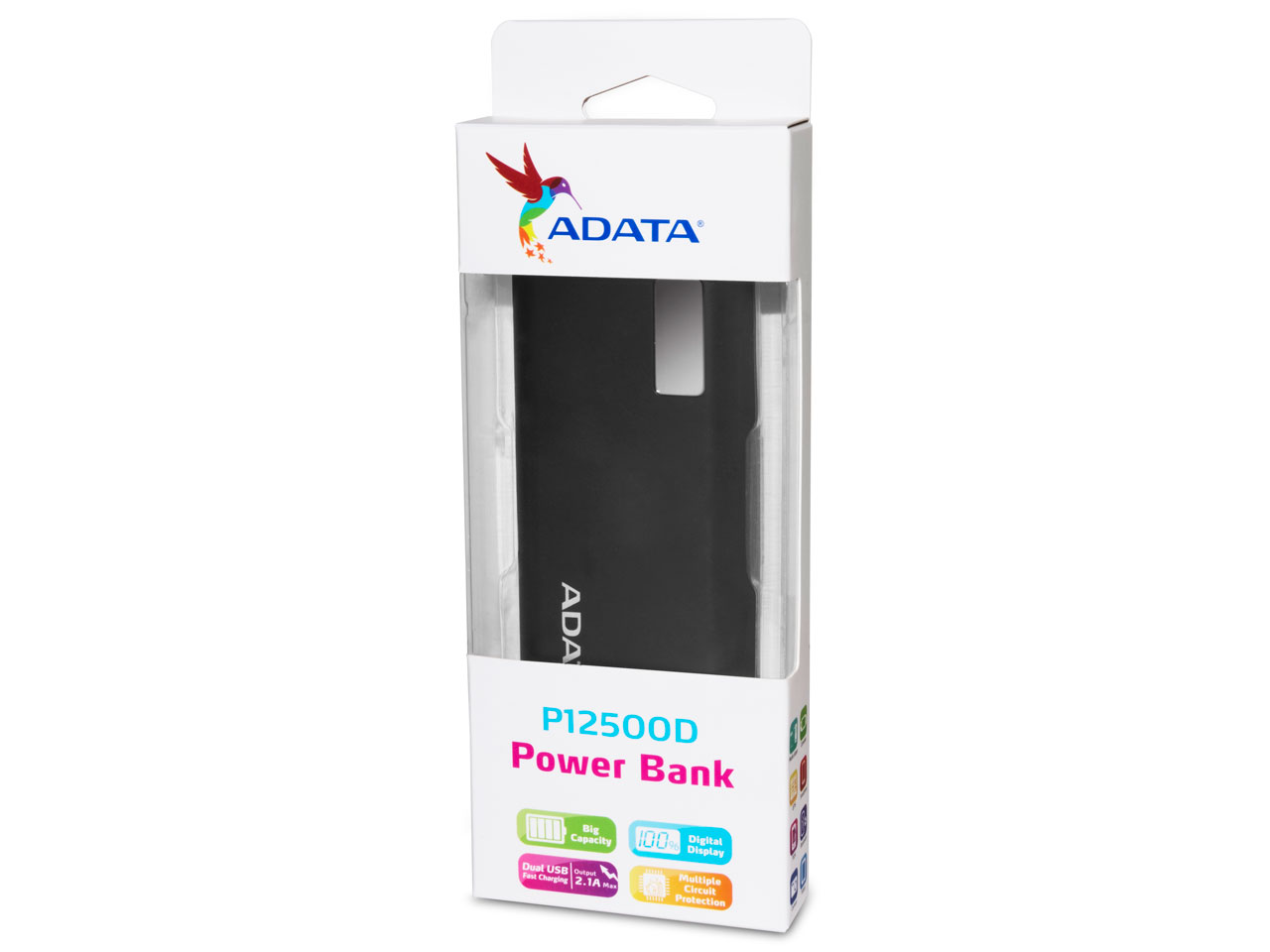 Power Bank AP12500D-DGT-5V-CBK [�u���b�N]