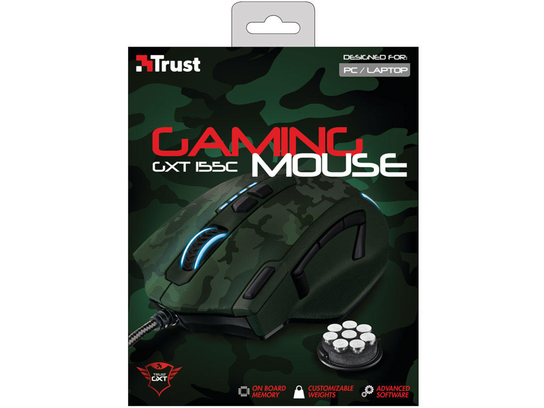 Trust Gaming GXT 155C Gaming Mouse 20853 [green camouflage]