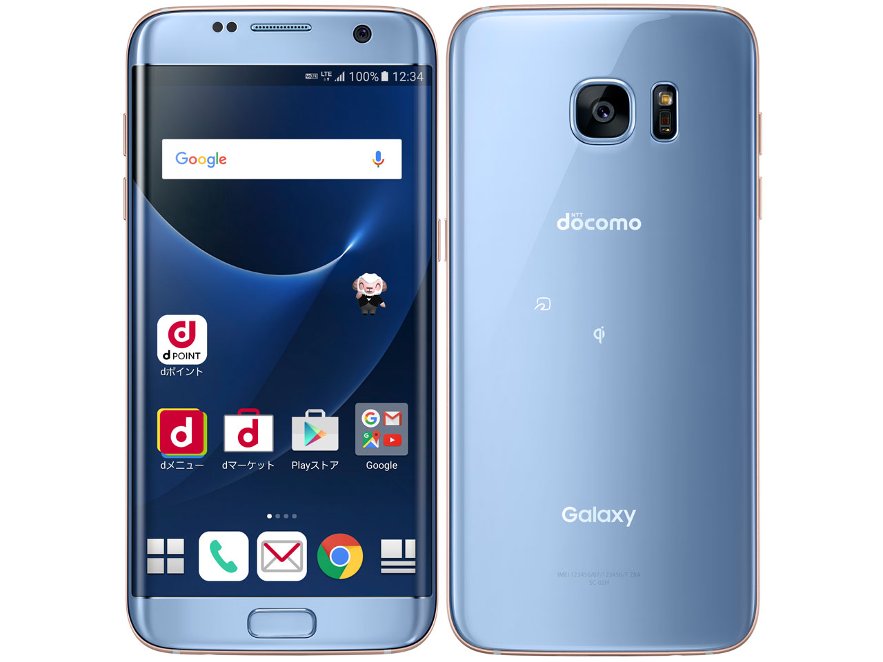 Galaxy S7 edge SC-02H docomo [Blue Coral] �̐��i�摜