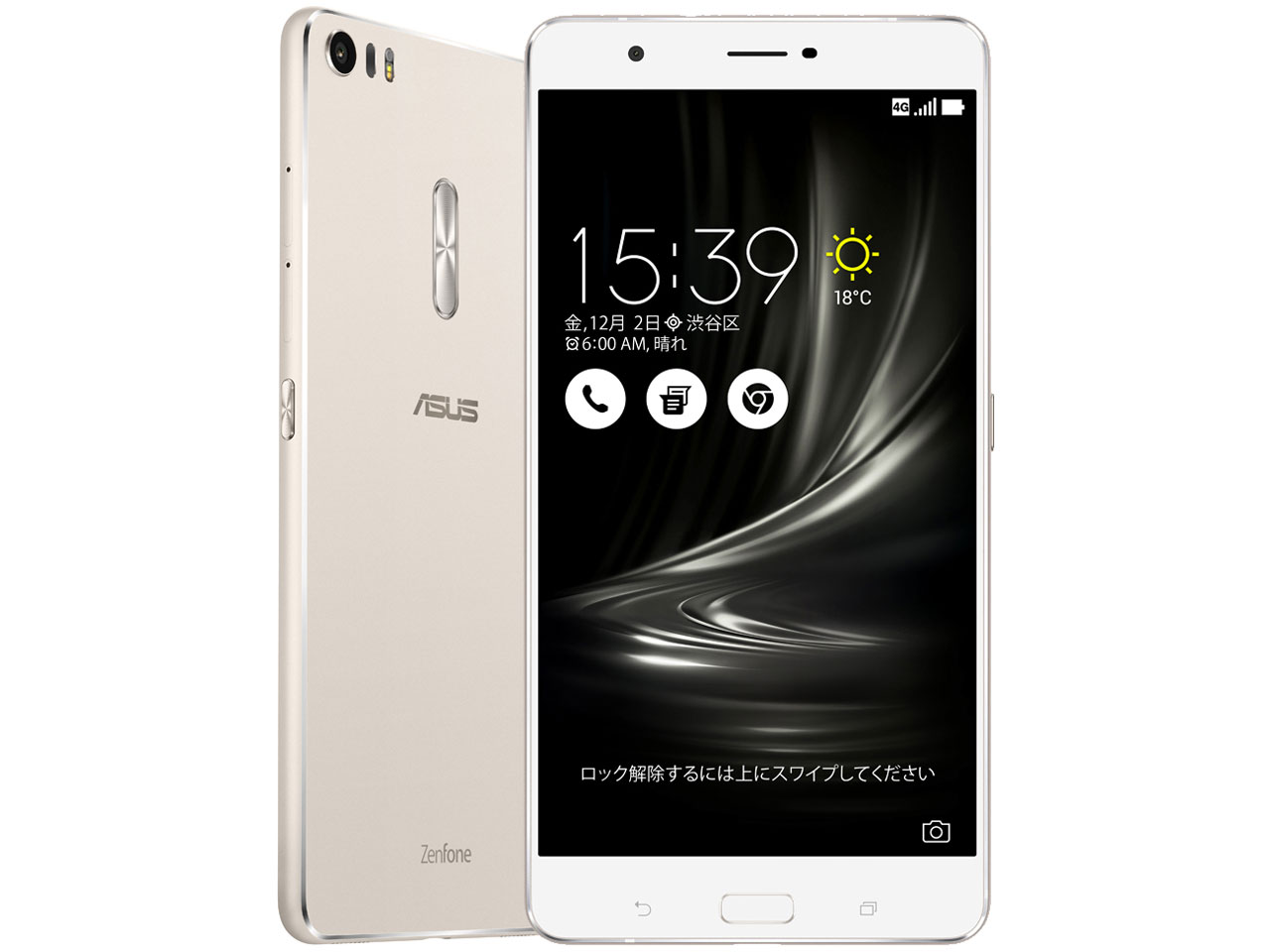 ZenFone 3 Ultra ZU680KL-SL32S4 SIM�t���[ [�V���o�[] �̐��i�摜