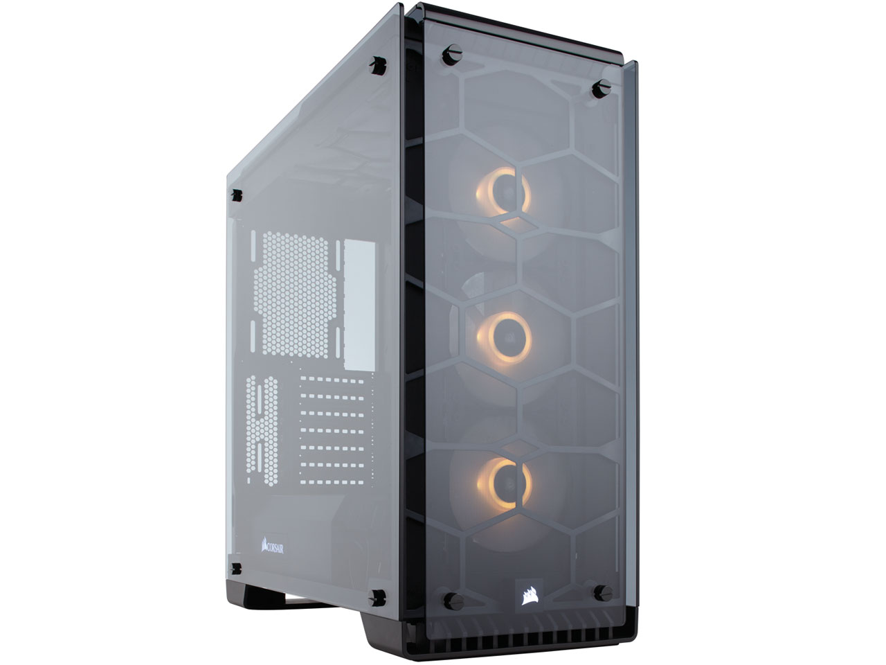 Corsair 570x 中古 Crystal Series 570X RGB ATX Mid-Tower Case — White