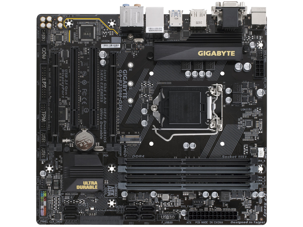 Gigabyte b250m d3h совместимость