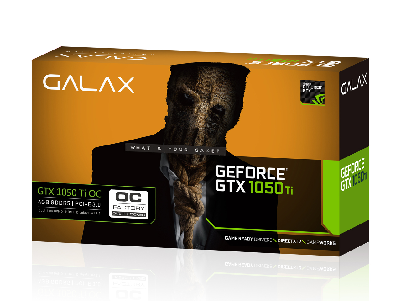 GALAX GF PGTX1050TI-OC/4GD5 [PCIExp 4GB]