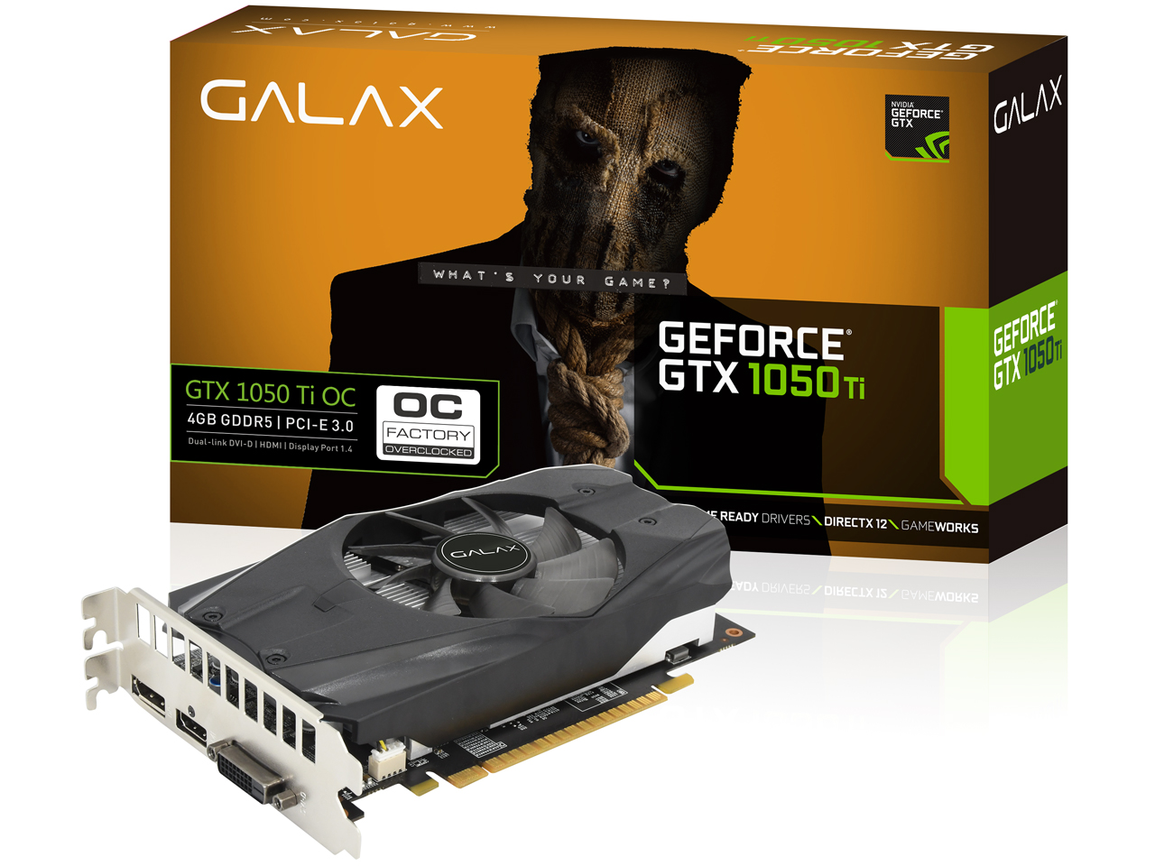 GALAX GF PGTX1050TI-OC/4GD5 [PCIExp 4GB] �̐��i�摜