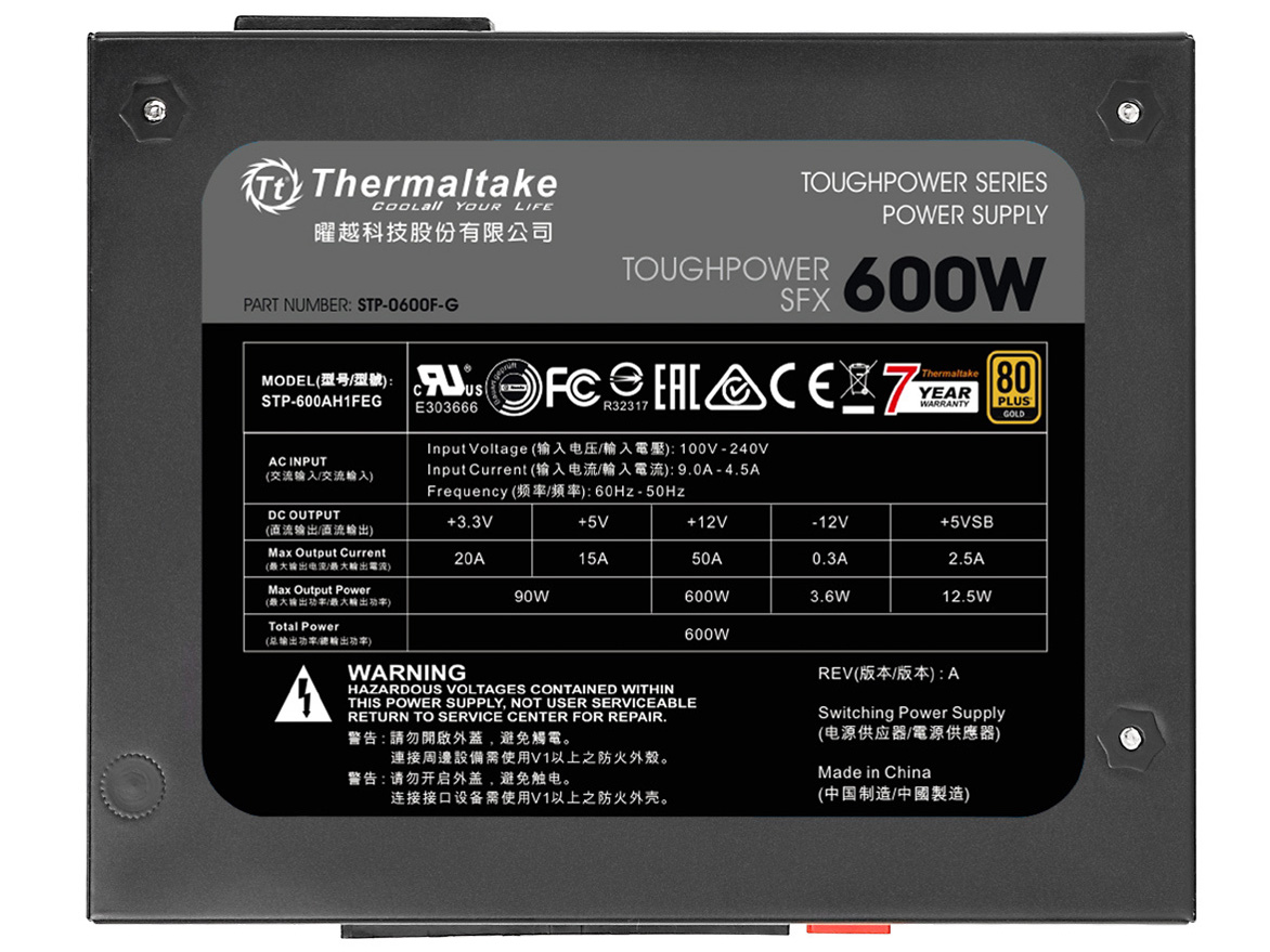 Toughpower SFX 600W Gold PS-STP-0600FPCGJP-G [Black]