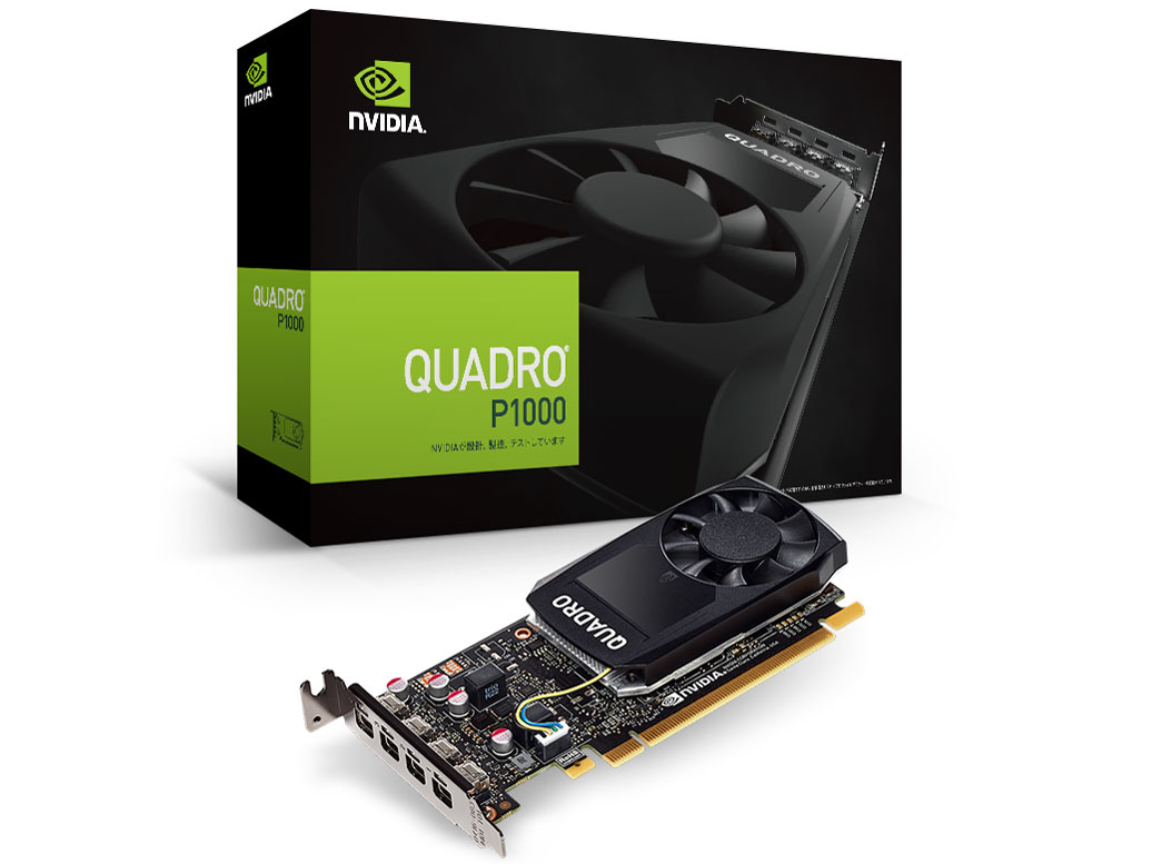 NVIDIA Quadro P1000 EQP1000-4GER [PCIExp 4GB] �̐��i�摜
