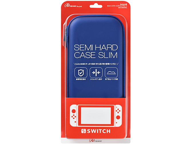 Switch�p �Z�~�n�[�h�P�[�X �X���� ANS-SW007BL [�u���[]