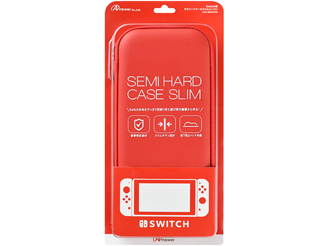 Switch�p �Z�~�n�[�h�P�[�X �X���� ANS-SW007RD [���b�h]