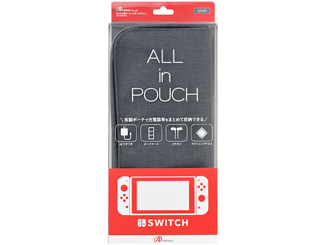 Switch�p �I�[�� �C�� �|�[�` ANS-SW008GY [�O���[]