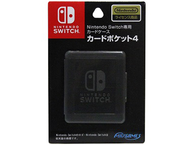 Nintendo Switch��p�J�[�h�P�[�X �J�[�h�|�P�b�g4 HACF-01BK [�u���b�N] �̐��i�摜