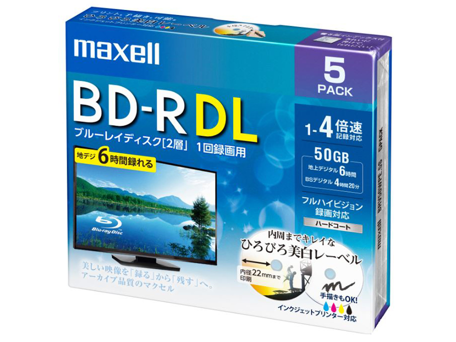 BRV50WPE.5S [BD-R DL 4�{�� 5���g]
