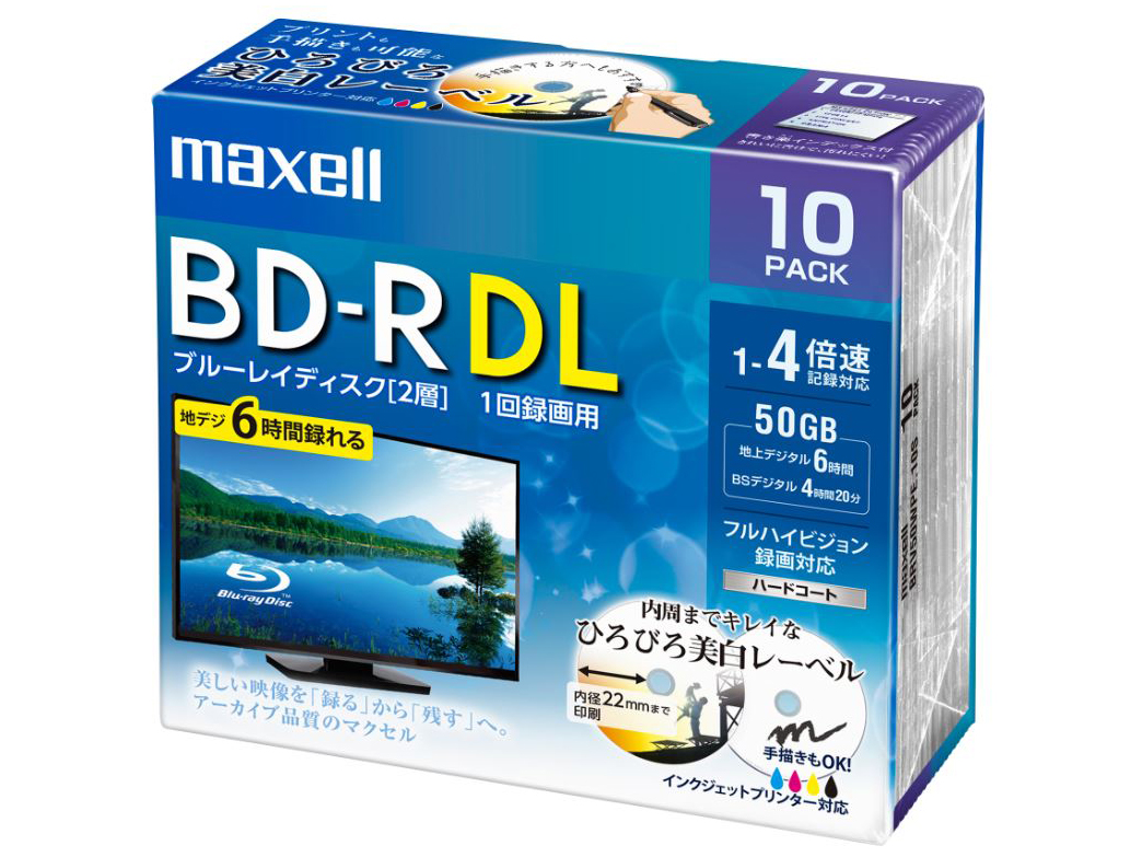BRV50WPE.10S [BD-R DL 4�{�� 10���g]