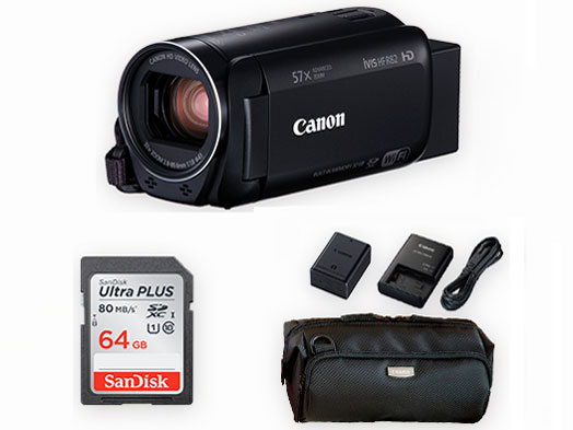 iVIS HF R82 + ���W���[�A�N�Z�T���[�L�b�gLAK-700 + SD�J�[�h64GB ���i.com����Z�b�g �̐��i�摜