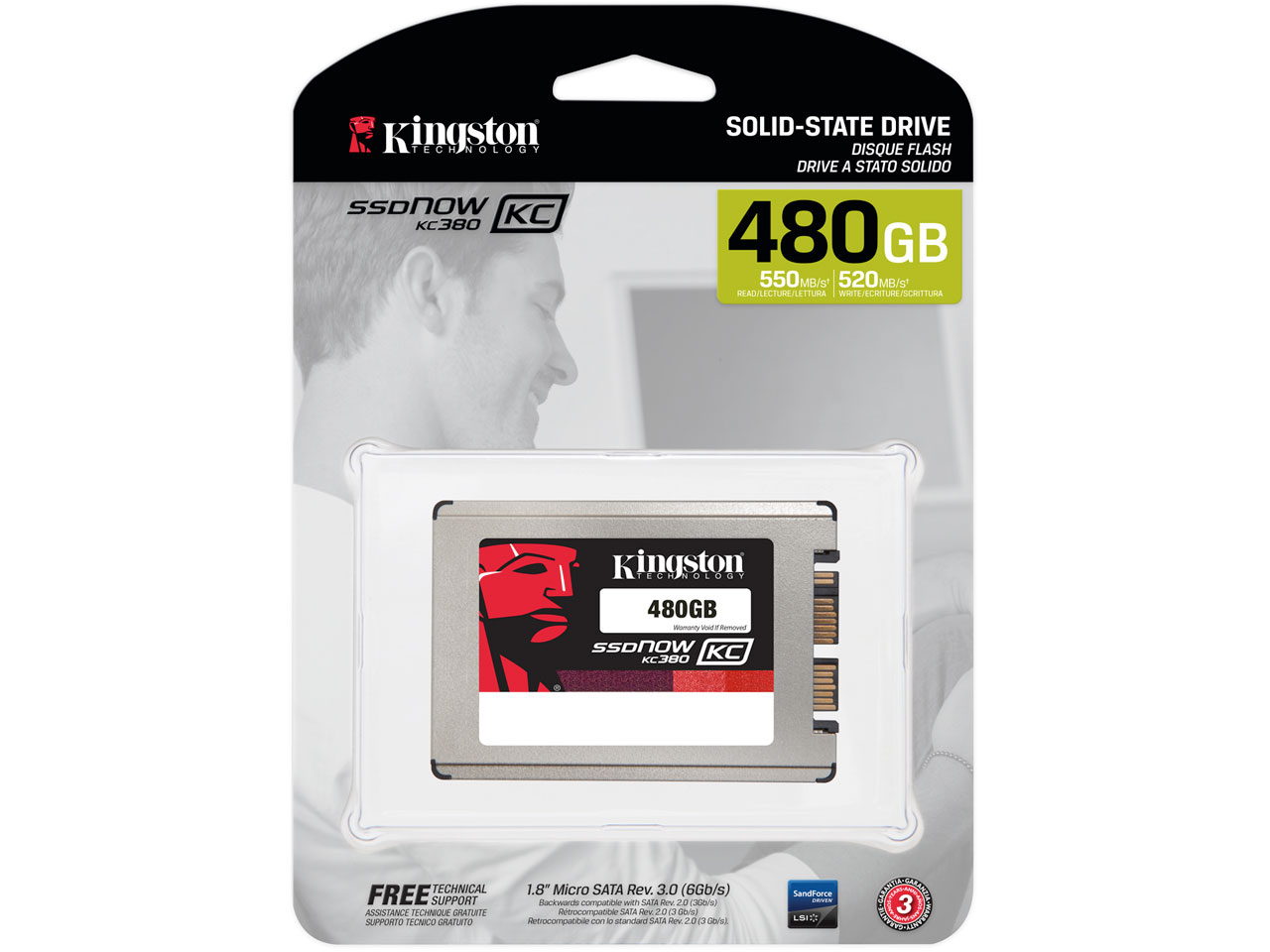 SSDNow KC380 Drive SKC380S3/480G