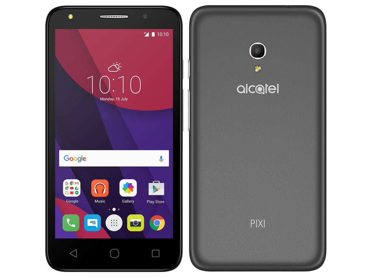 Alcatel PIXI 4 SIM�t���[ [�_�[�N�O���[] �̐��i�摜