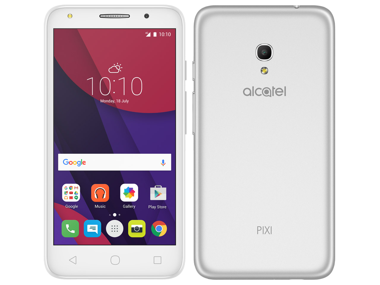 Alcatel PIXI 4 SIM�t���[ [���^���b�N�V���o�[] �̐��i�摜
