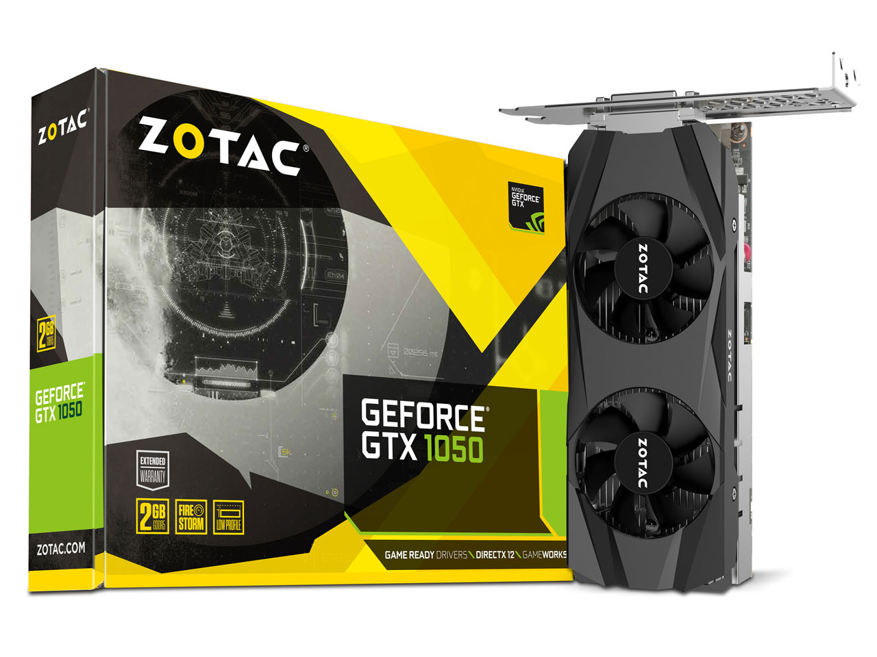 ZOTAC GeForce GTX 1050 Low Profile ZT-P10500E-10L [PCIExp 2GB] �̐��i�摜