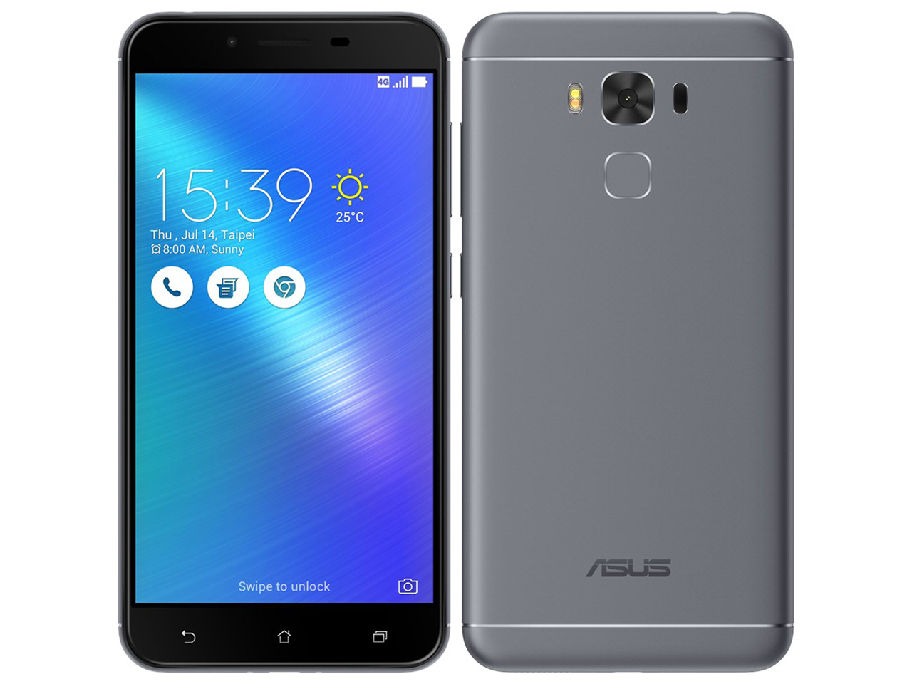 ZenFone 3 Max ZC553KL-GY32S3 SIM�t���[ [�O���[] �̐��i�摜