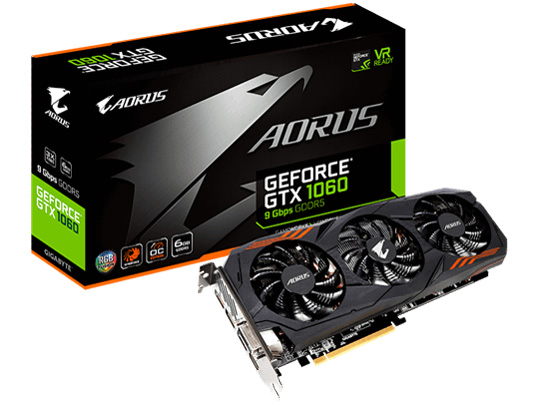 AORUS GV-N1060AORUS-6GD [PCIExp 6GB] �̐��i�摜