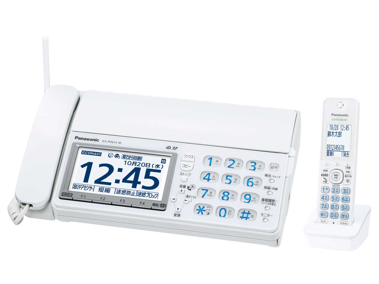 ���������� KX-PD615DL-W [�z���C�g] �̐��i�摜