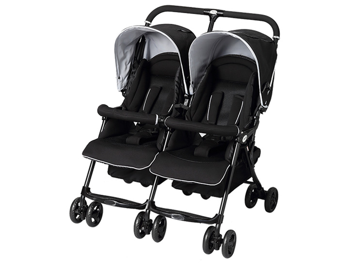 【取引中】日本育児 ツインハート 双子用ベビーカー 日本育児 ツインハート [ブラック] 価格比較 - 価格.com