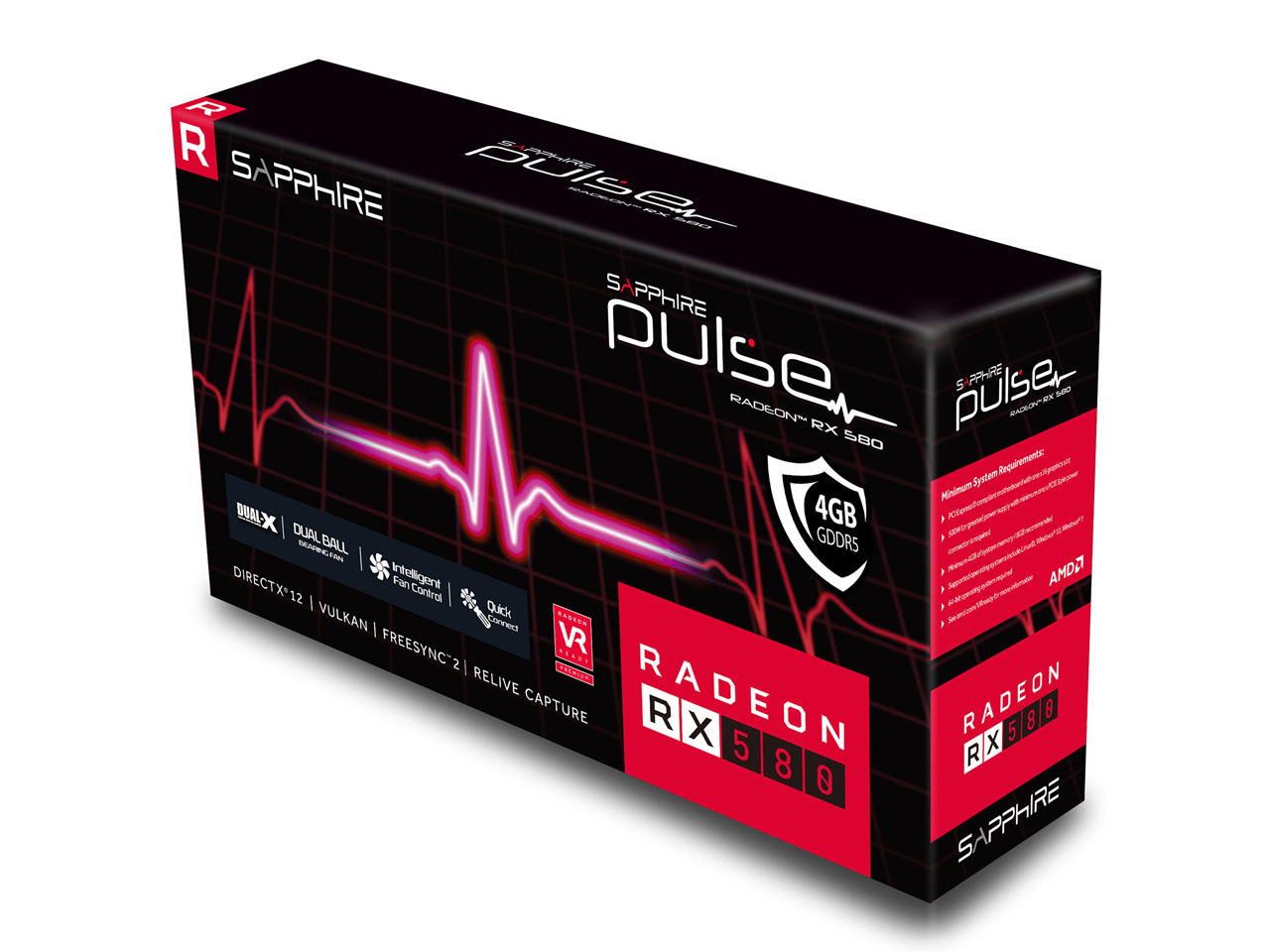 SAPPHIRE PULSE RADEON RX 580 4G GDDR5 OC [PCIExp 4GB]