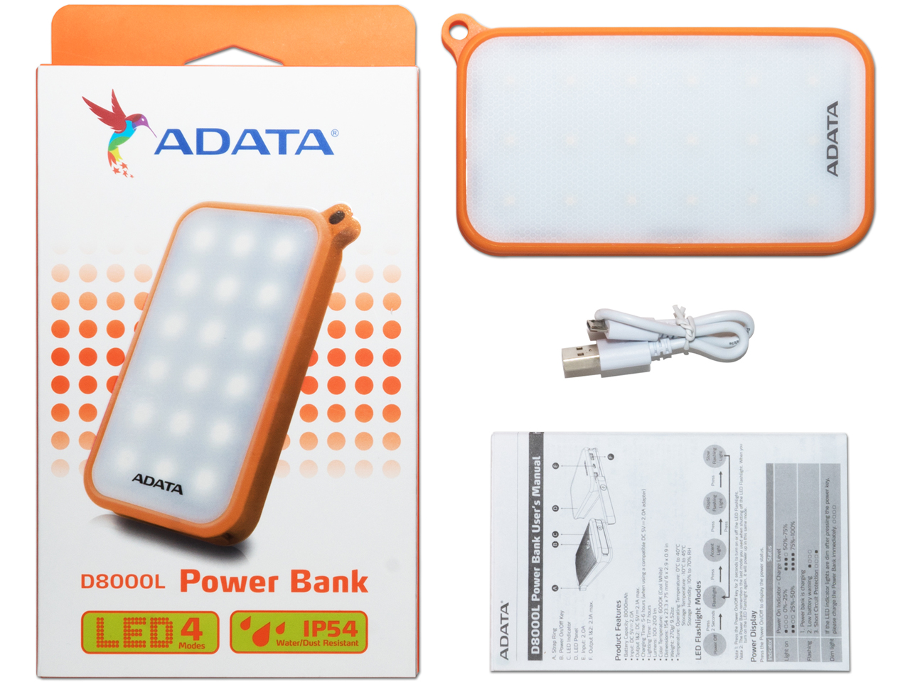 Power Bank AD8000L-5V-COR [�I�����W]