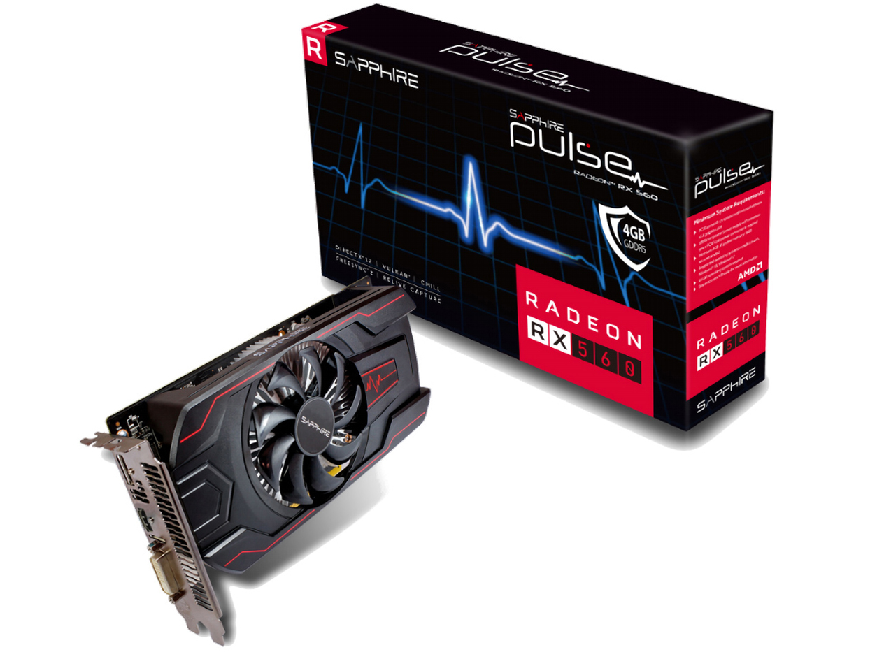SAPPHIRE PULSE RADEON RX 560 4G GDDR5 [PCIExp 4GB] �̐��i�摜