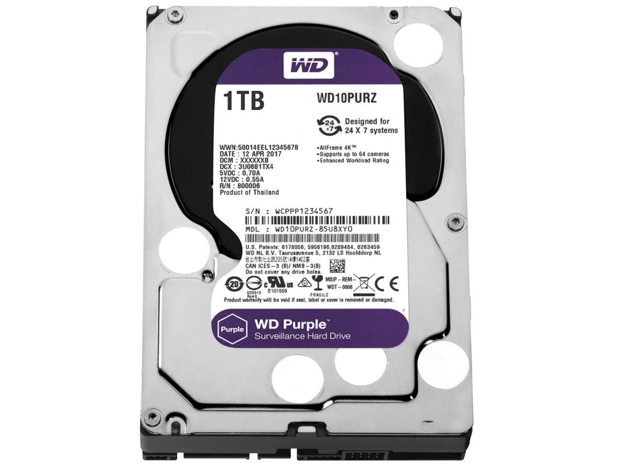 WD10PURZ [1TB SATA600 5400] �̐��i�摜