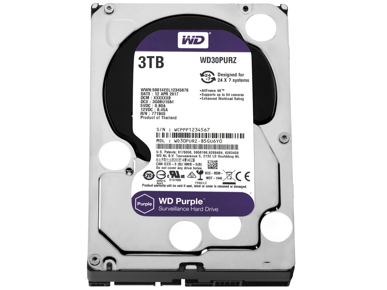 WD30PURZ [3TB SATA600 5400] �̐��i�摜