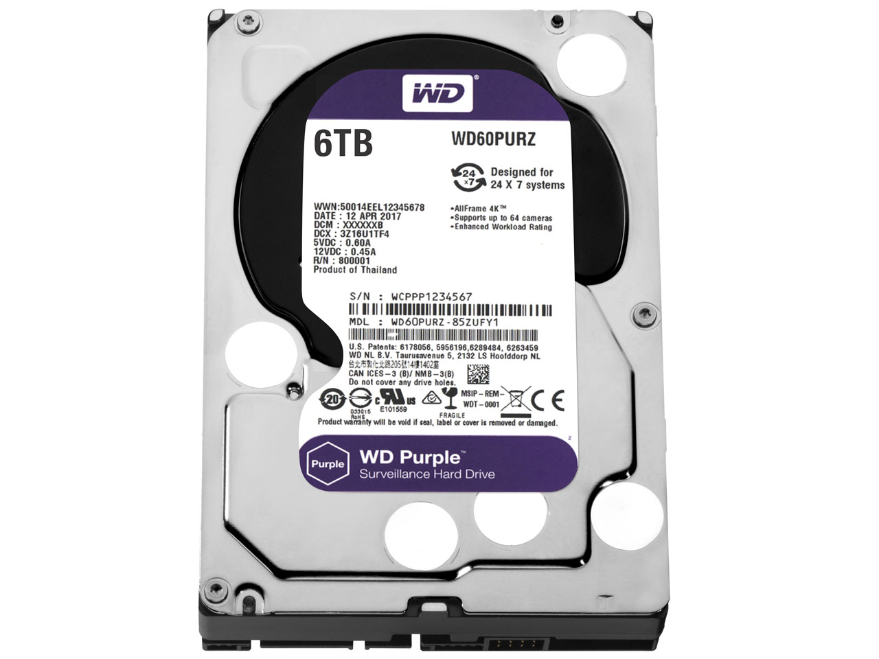 WD60PURZ [6TB SATA600 5400] �̐��i�摜