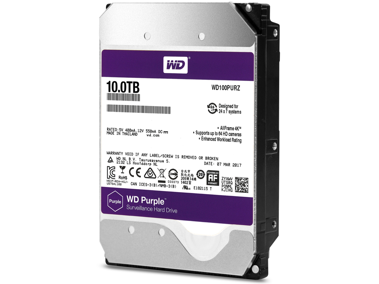 WD100PURZ [10TB SATA600 5400] �̐��i�摜